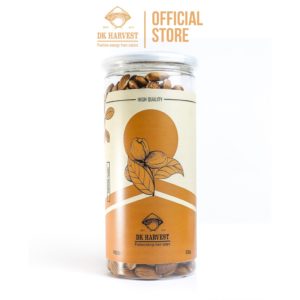 500g Hạnh Nhân Rang Mộc DK Harvest - Nhập Khẩu Mỹ | Giàu Vitamin E, Tốt Cho Tim Mạch