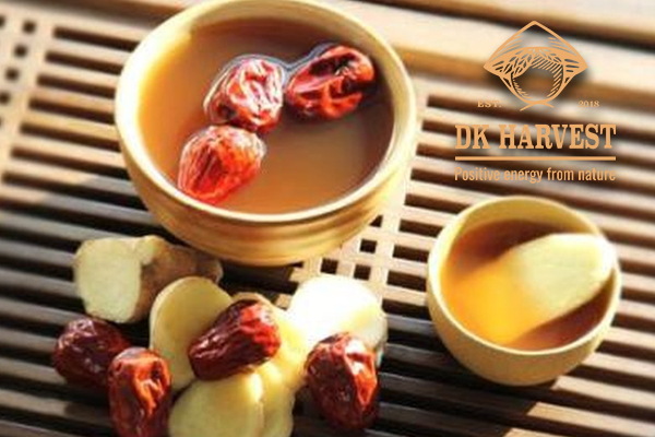 Trà táo đỏ gừng