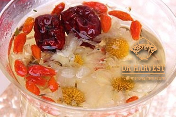 Trà táo đỏ hoa cúc