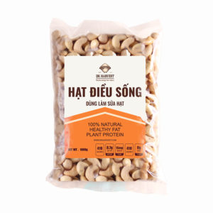 Nhân Hạt Điều Sống Nguyên Hạt DK Harvest 500g - Dùng Làm Sữa Hạt, Bơ, Salad | Tốt Cho Não Bộ, Tim Mạch, Đẹp Da