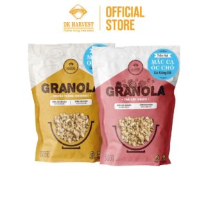 [Thêm Hạt] Granola Vị Truyền Thống DK Harvest 500g - Chứa 40% Hạt, Nguyên Liệu Chất Lượng Cao | Hỗ Trợ Giảm Cân