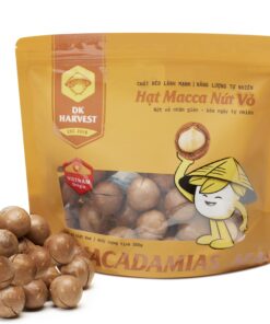Hạt Macca Nứt Vỏ DK Harvest Túi 350g Size Đại 28-30mm | Hạt Dinh Dưỡng Cho Mẹ Bầu, Ăn Kiêng Giảm Cân Eat Clean, Làm Quà