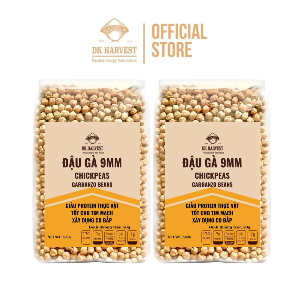 Đậu Gà DK Harvest – Size 9mm, Nhập Khẩu Chính Ngạch Canada | Giàu Protein, Giảm Cholesterol