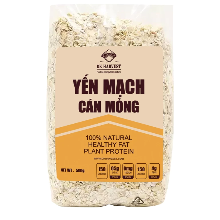 Yến Mạch Cán Mỏng DK Harvest – Phù hợp Ngâm Qua Đêm ( Overnight Oat)